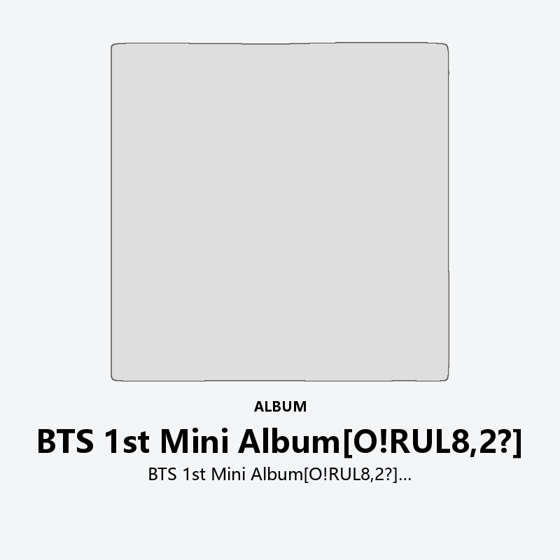 BTS 1st Mini Album[O!RUL8,2?]