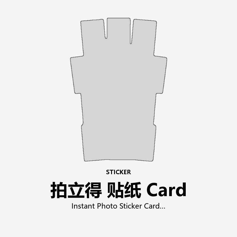 Instant Photo Sticker Card